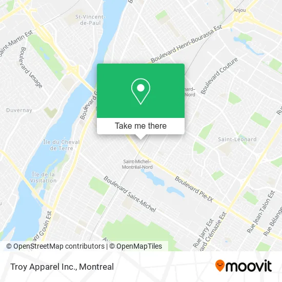 Troy Apparel Inc. map