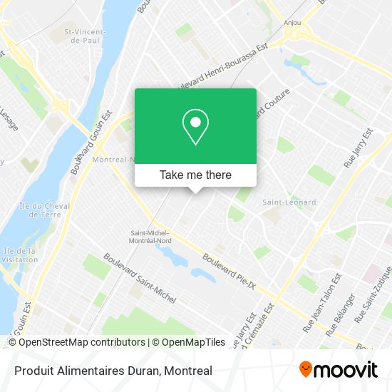 Produit Alimentaires Duran map
