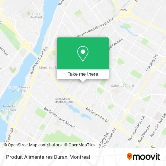Produit Alimentaires Duran map