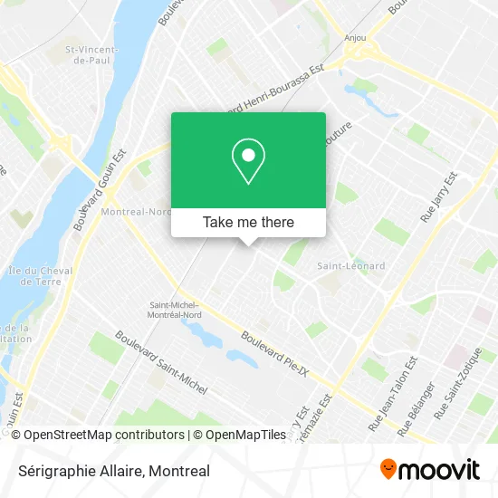 Sérigraphie Allaire map