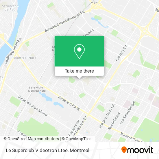 Le Superclub Videotron Ltee map