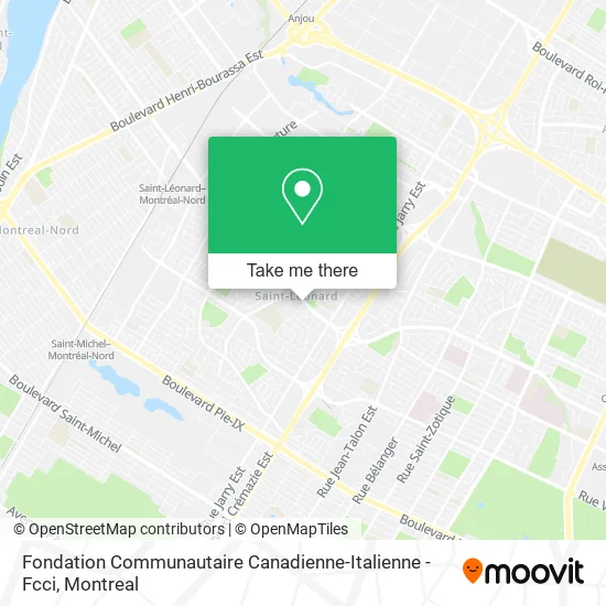 Fondation Communautaire Canadienne-Italienne - Fcci map