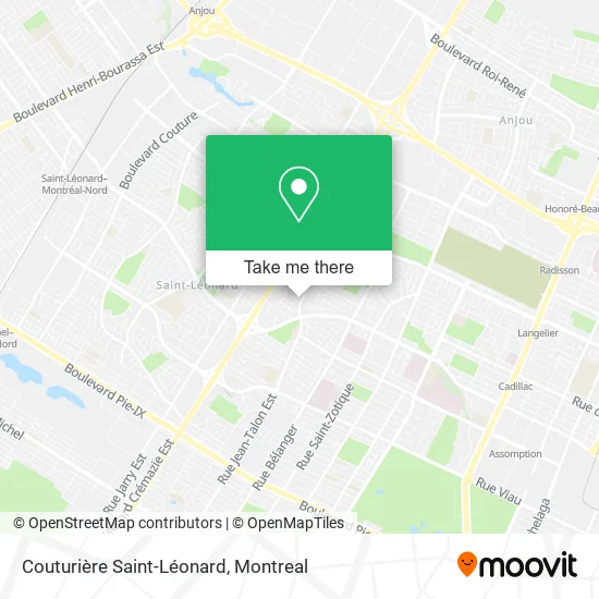 Couturière Saint-Léonard map