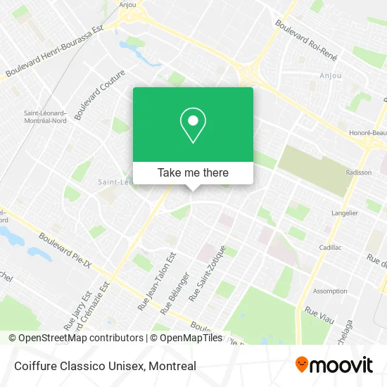 Coiffure Classico Unisex map