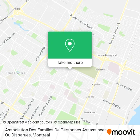 Association Des Familles De Personnes Assassinees Ou Disparues map