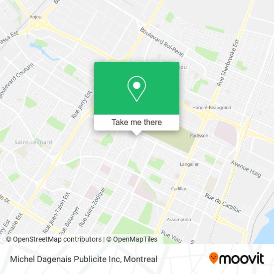 Michel Dagenais Publicite Inc map