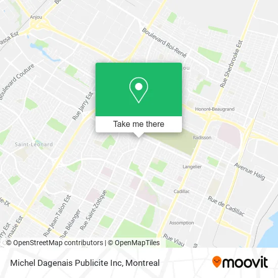 Michel Dagenais Publicite Inc map