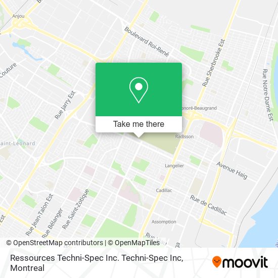 Ressources Techni-Spec Inc. Techni-Spec Inc map