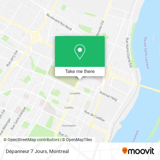 Dépanneur 7 Jours map