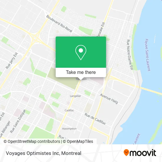 Voyages Optimistes Inc map