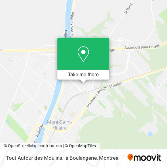 Tout Autour des Moulins, la Boulangerie map