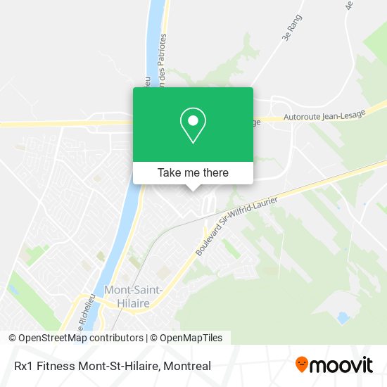 Rx1 Fitness Mont-St-Hilaire map