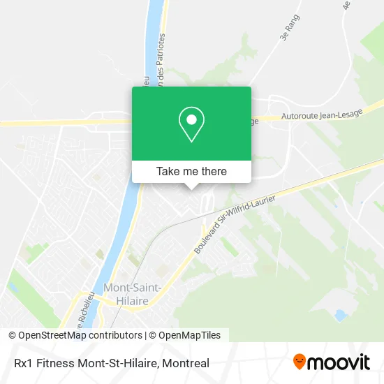 Rx1 Fitness Mont-St-Hilaire map