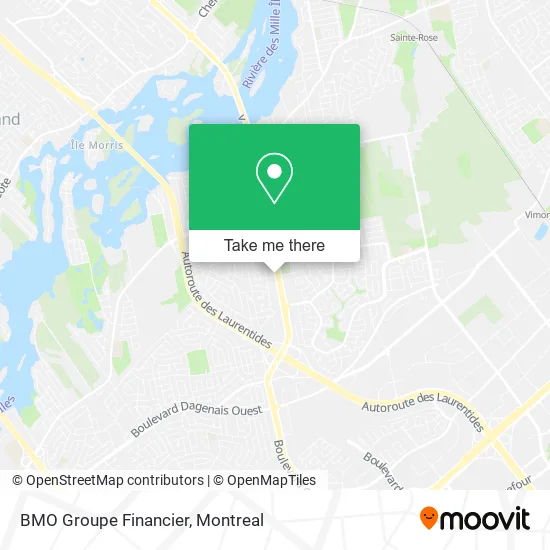 BMO Groupe Financier map