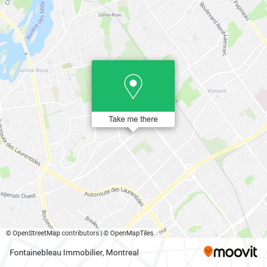 Fontainebleau Immobilier map