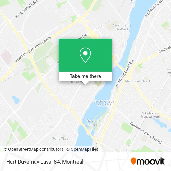Hart Duvernay Laval 84 map