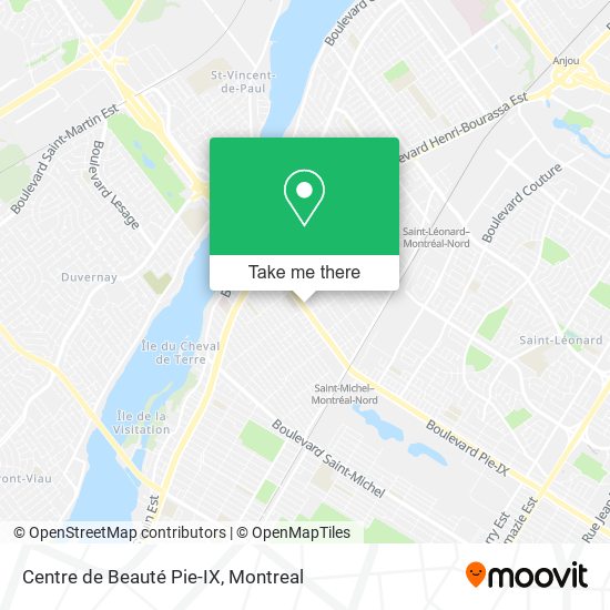 Centre de Beauté Pie-IX map