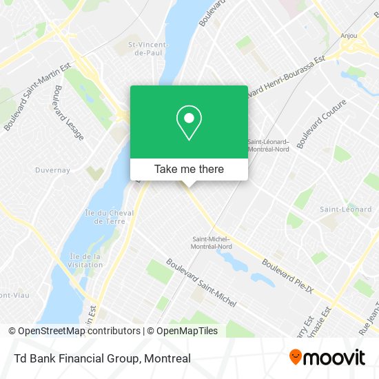 Td Bank Financial Group map