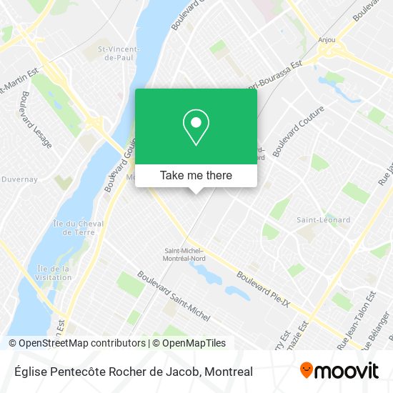 Église Pentecôte Rocher de Jacob map