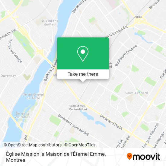 Église Mission la Maison de l'Éternel Emme map