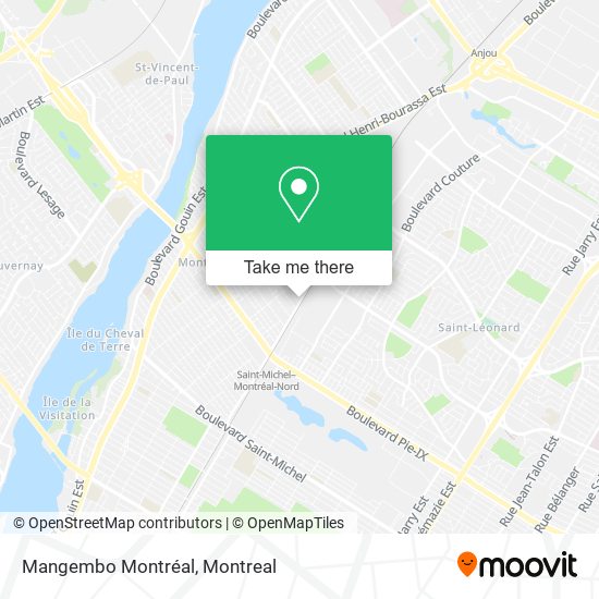 Mangembo Montréal map