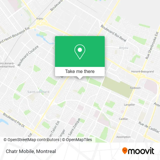 Chatr Mobile map