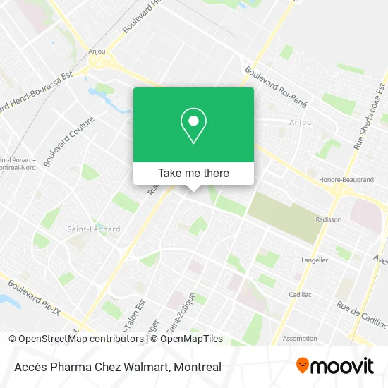 Accès Pharma Chez Walmart map
