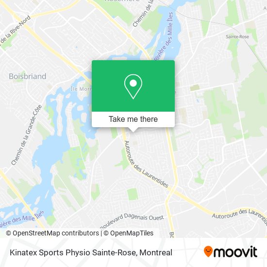 Kinatex Sports Physio Sainte-Rose map