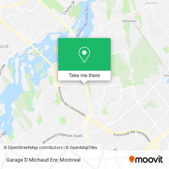 Garage D Michaud Enr map