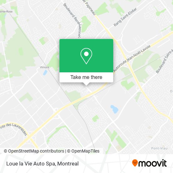 Loue la Vie Auto Spa map