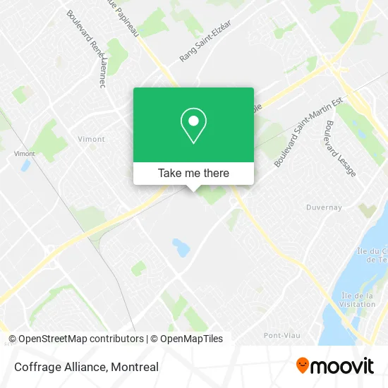 Coffrage Alliance map