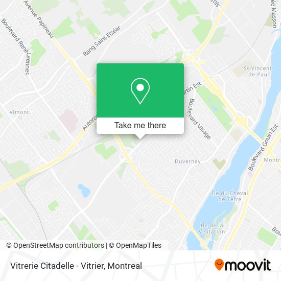 Vitrerie Citadelle - Vitrier map