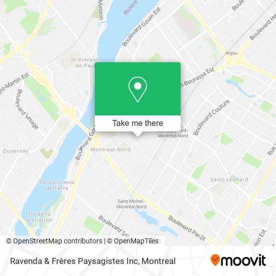 Ravenda & Frères Paysagistes Inc map