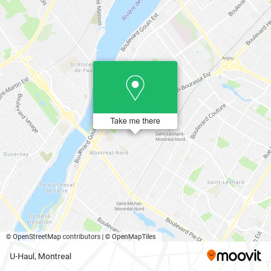 U-Haul map