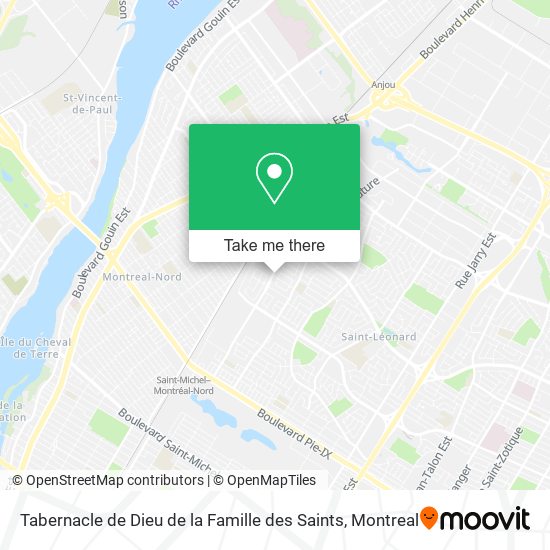 Tabernacle de Dieu de la Famille des Saints map