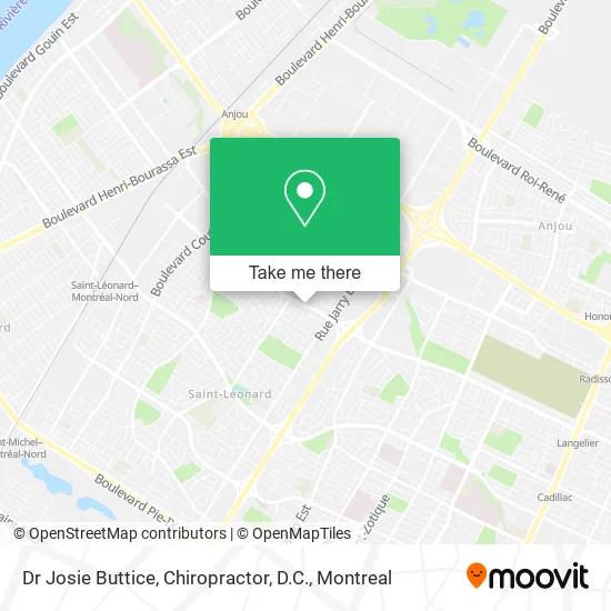 Dr Josie Buttice, Chiropractor, D.C. map