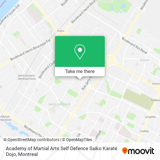 Academy of Martial Arts Self Defence Saiko Karaté Dojo map