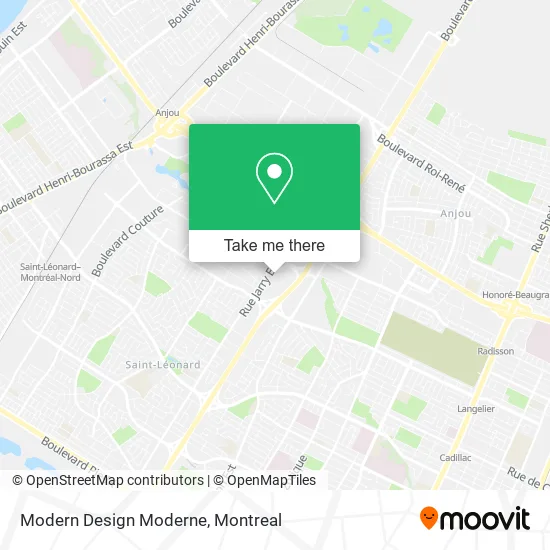 Modern Design Moderne map