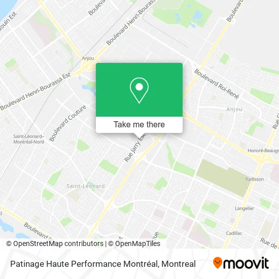 Patinage Haute Performance Montréal map