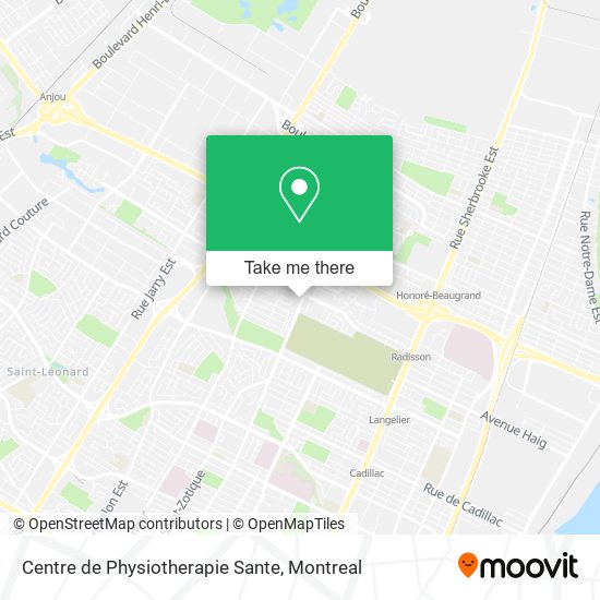 Centre de Physiotherapie Sante map