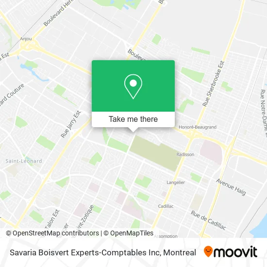 Savaria Boisvert Experts-Comptables Inc map