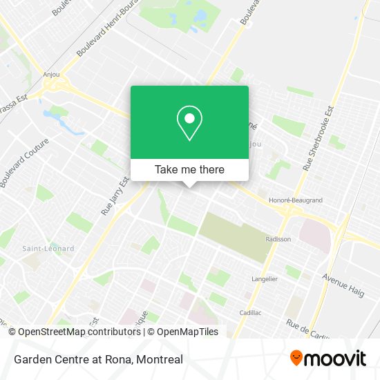 Garden Centre at Rona map
