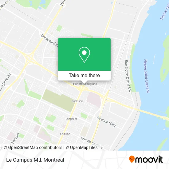 Le Campus Mtl map