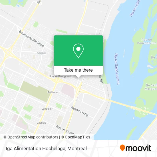Iga Alimentation Hochelaga map