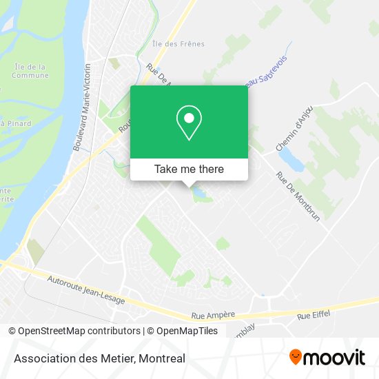 Association des Metier map