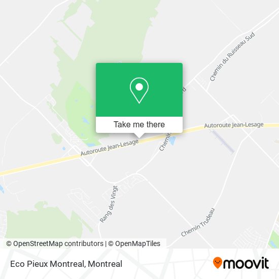 Eco Pieux Montreal map