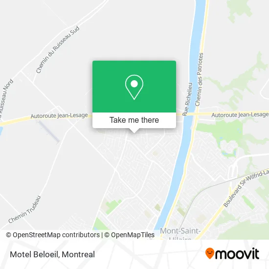 Motel Beloeil map