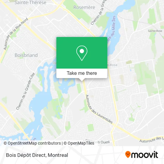 Bois Dépôt Direct map