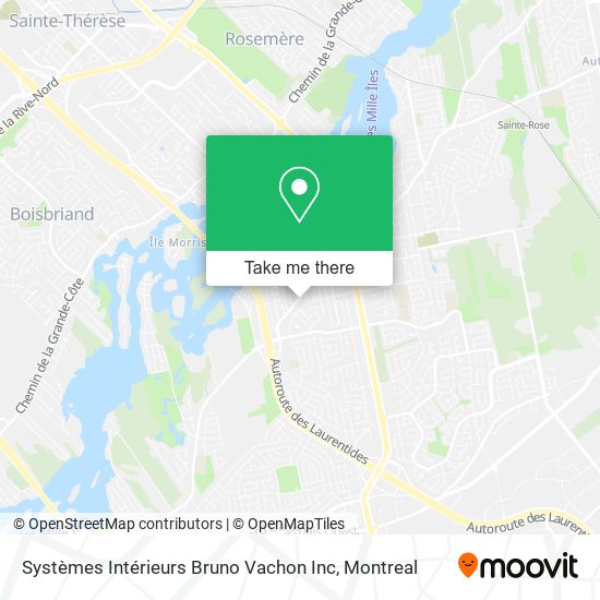 Systèmes Intérieurs Bruno Vachon Inc map