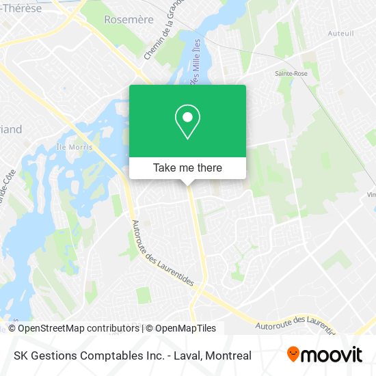 SK Gestions Comptables Inc. - Laval map